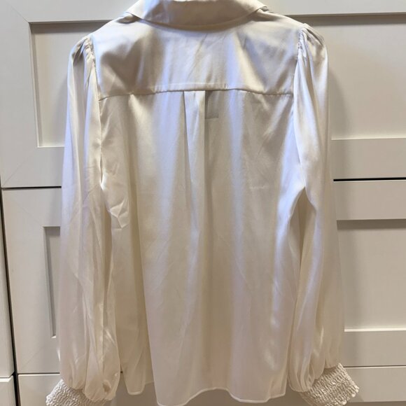 Alice & Olivia white silk blouse - Picture 2 of 5
